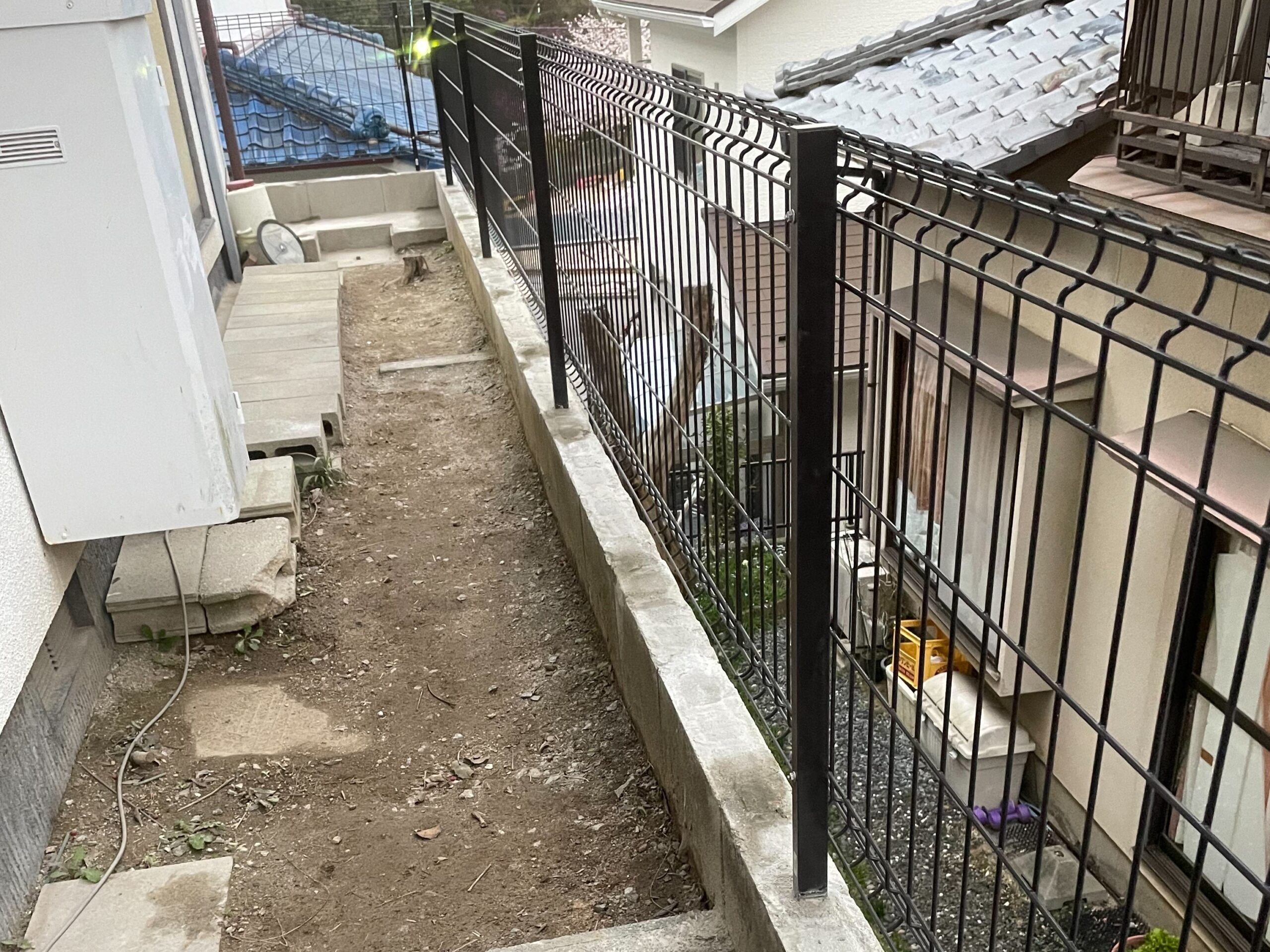 広島市西区 倉庫・瓦・CB撤去 フェンス設置 - 広島県の住宅（家屋  